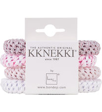 Kknekki Elastics - 4-Pack - Pink/White