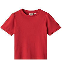 Wheat T-Shirt - Rib - Iris - Rouge