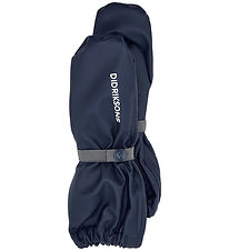 Didriksons Rain Mitts w. Fleece - PU - Pileglove - Navy