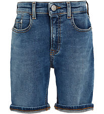 Calvin Klein Gallastuttbuxur - Regular - Essential Rólegur Blue
