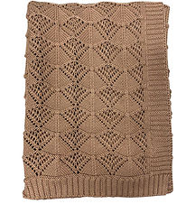 Nrgaard Madsens Blanket - 75x100 cm - Knitted - Caramel