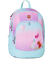 LEGO® Iconic Glitzer Schulranzen - Blau/Pink