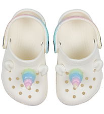 Crocs Sandals - Classic+ Rainbow Unicorn Clog T - Chalk