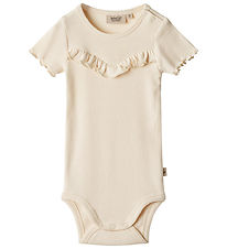 Wheat Bodysuit s/s - Rib - Edith - Cream