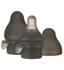 Haakaa flessenspeen voor siliconen tas - 2-pack - Zwart