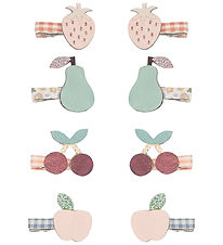 Mimi & Lula Hárspennur - 8 Pakki - 3 cm - Mini Ávaxtatúlípanar