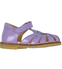 Angulus Sandaler - Hjärtasandaler - Lila/Confetti Glitter