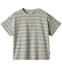 Wheat T-paita - Tommy - Sea Mist Stripe