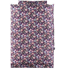 Nørgaard Madsens Bedding - Junior - Plum w. Flowers
