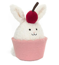 Jellycat Soft Toy - 14x10 cm - Dainty Dessert Bunny Cupcake