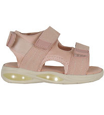 En Fant Sandales av. Velcro - Misty Rose av. Lumire