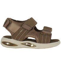 En Fant Sandalen m. Klittenband - Eikel m. Licht