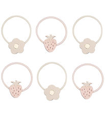 Mimi & Lula Bandeaux  Cheveux Elastiques - 6 Pack - Strawberry