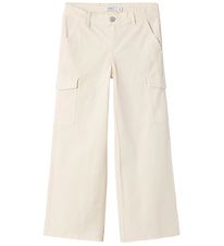 Name It Trousers - NkfRose Wide Twill - Turtledove