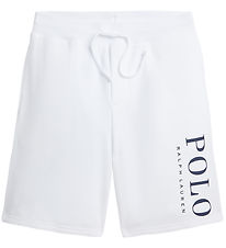 Polo Ralph Lauren Sweat Shorts - White w. Navy