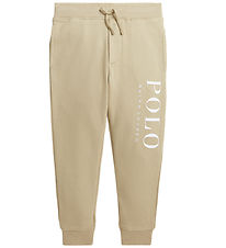 Polo Ralph Lauren Joggingbuxur - Khaki M. hvítur