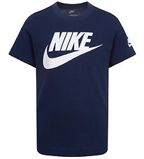 Nike T-Shirt - Bleu Fonc/Blanc