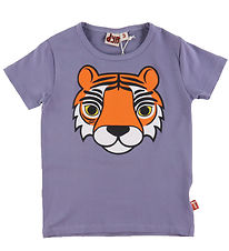 DYR T-Shirt - Grognement d'animal - Blue Grey Tigre