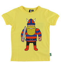 Danef T-Shirt - Danerainbow - Bright Yellow Erik Dein Freund