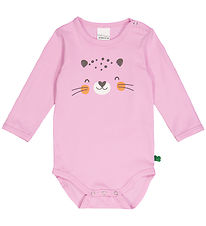 Freds World Bodysuit l/s - Leo Print - Pastel