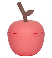 OYOY Mugg m. Sugrr - Apple - Silikon - Cherry Red