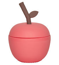 Tasse av. Paille OYOY - Pomme - Silicone - Cherry Red