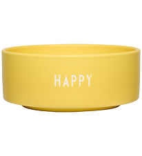 Design Letters Bowl - Snack - Happy - Yellow