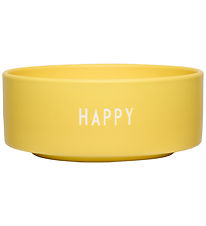 Design Letters Skál - Snarl - Happy - Gult