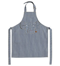 OYOY Apron - Denim - Elephant - Blue w. Stripes