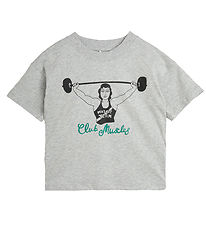 Mini Rodini T-Shirt - Clubspieren - Grey Melange