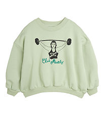 Mini Rodini Sweat-shirt - Muscles du club - Vert