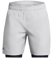 Under Armour Shorts - UA Woven 2in1 - Mod Grey
