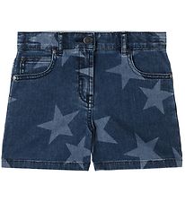 Stella McCartney Kids Denimshorts - Blue/White w. Stars