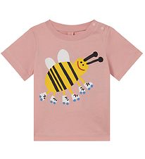 Stella McCartney Kids Stuttermabolur - Bleikt M. Býfluga
