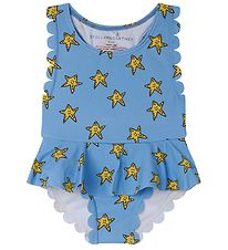 Stella McCartney Kids Sundföt - UV50+ - Blár/Gult M. SjóStjörnur
