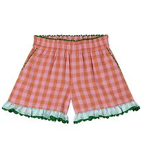 Stella McCartney Kids Shorts - Pink/Orange checked w. Green