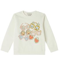 Stella McCartney Kids Sweatshirt - White w. Sunglasses