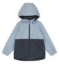 Mikk-Line Softshell Jacket w. Fleece - Recycled - Faded Denim