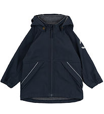 Mikk-Line Softshell Jacket w. Fleece - Recycled - Blue Nights