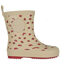 Pom Pom Rubber Boots - Ladybird