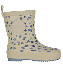 Pom Pom Rubber Boots - Forget Me Not