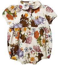 Christina Rohde Summer Romper - White w. Flowers