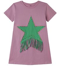 Stella McCartney Kids Dress - Purple/Green w. Rhinestone/Fringes