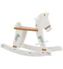 Bloomingville Mini Cheval  Bascule - Rousse - Blanc