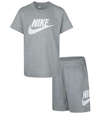 Nike Stuttbuxnasett - Stuttermabolur/Stuttbuxur - Dark Grey Heat