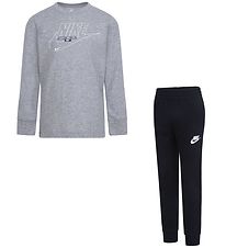 Nike Set - Pantalon de Jogging/Blouse - Noir/Gris