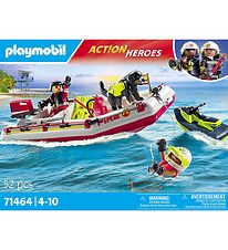 Playmobil Action Heroes - Bateau-pompier avec Jet Ski - 71464 -