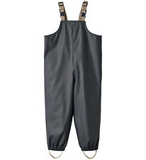 Wheat Rain Pants w. Suspenders - PU - Charlo - Ink
