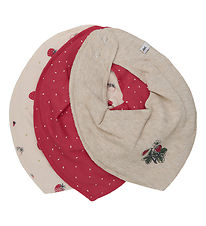 Pippi Baby Teething Bib - 3-Pack - True Red