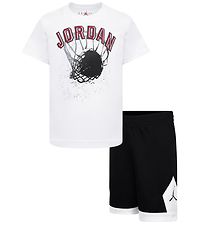 Jordan T-Shirt/Shorts - Ring - Wit/zwart